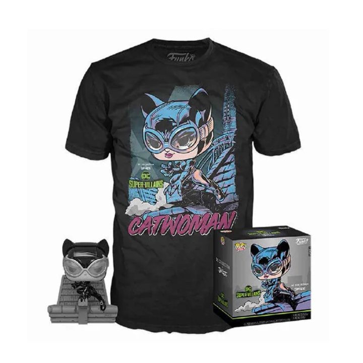 Funko Pop! DC Jim Lee Catwoman + L Size T-Shirt