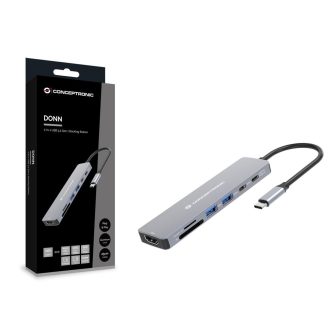 Conceptronic DONN28G Wired USB 3.2 Gen 1 (3.1 Gen 1) Type-C Gray