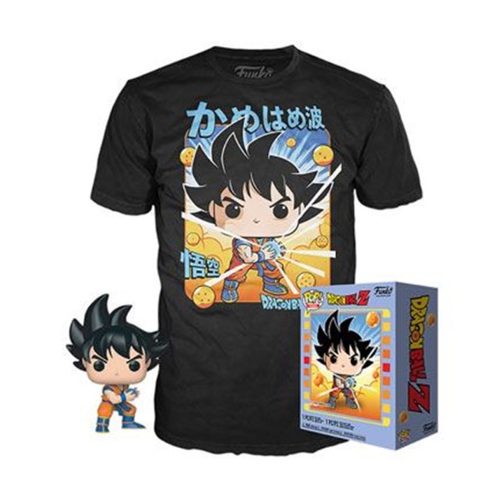 Pop & tee dragon ball z goku kamehameha Funko + t-shirt tamanho L…
