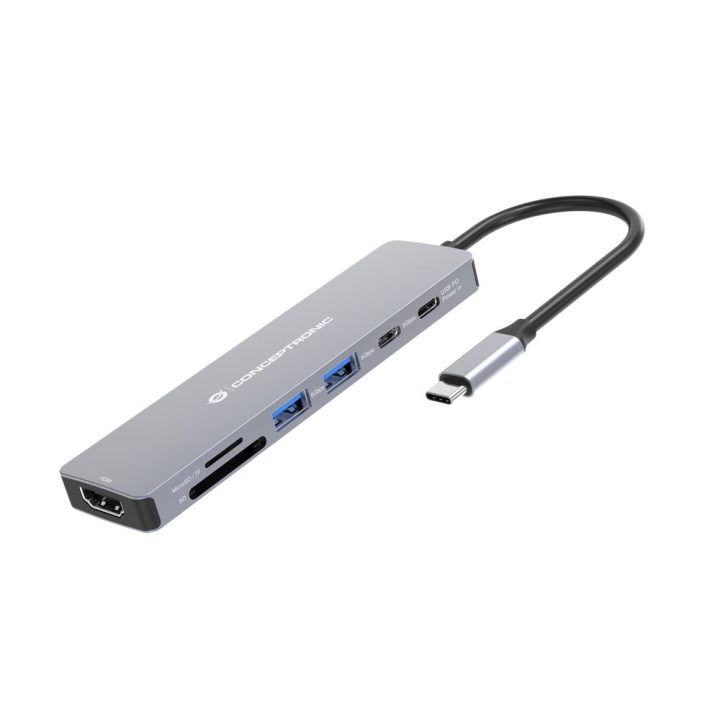 Conceptronic DONN28G Wired USB 3.2 Gen 1 (3.1 Gen 1) Type-C Gray