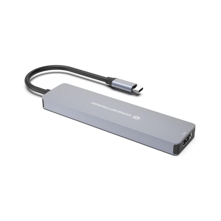 Conceptronic DONN28G Alámbrico USB 3.2 Gen 1 (3.1 Gen 1) Type-C Gris
