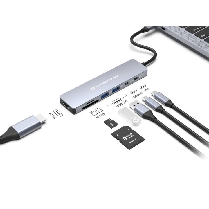 Conceptronic DONN28G Com Fios USB 3.2 Gen 1 (3.1 Gen 1) Type-C…