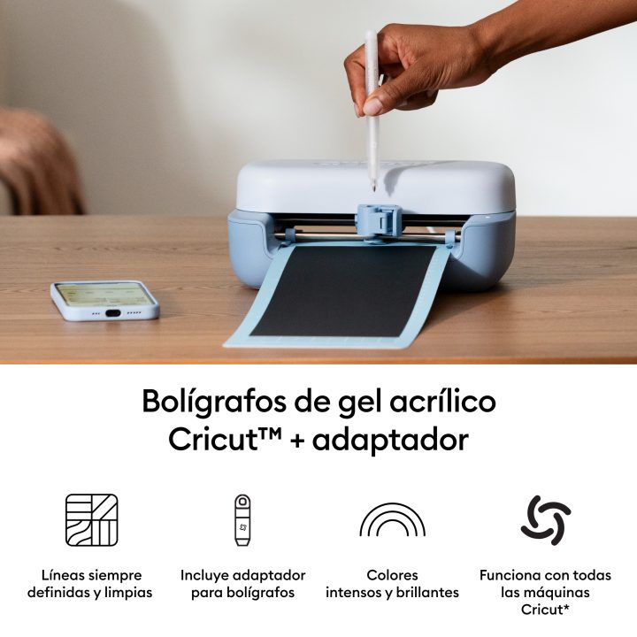 Cricut Acrylic Gel Pens, 1.0 mm (3 pcs.) + Adapter (2013189)