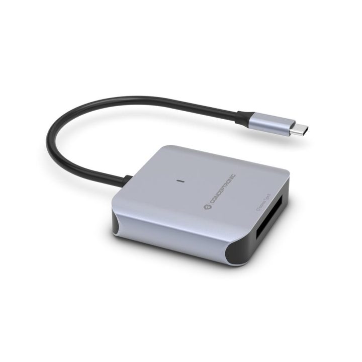 Conceptronic BIAN08G USB 3.2 Gen 2 Type-C Card Reader Gray