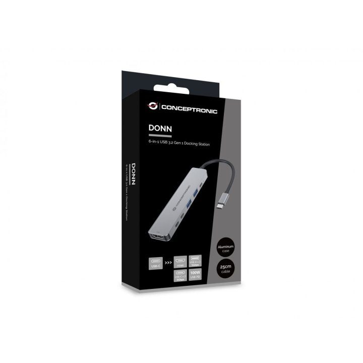 Conceptronic DONN33G base para portátil e replicador de portas Com…