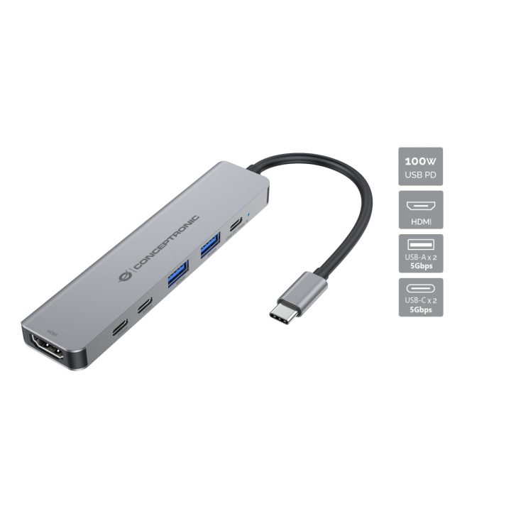 Conceptronic DONN33G base para portátil e replicador de portas Com…