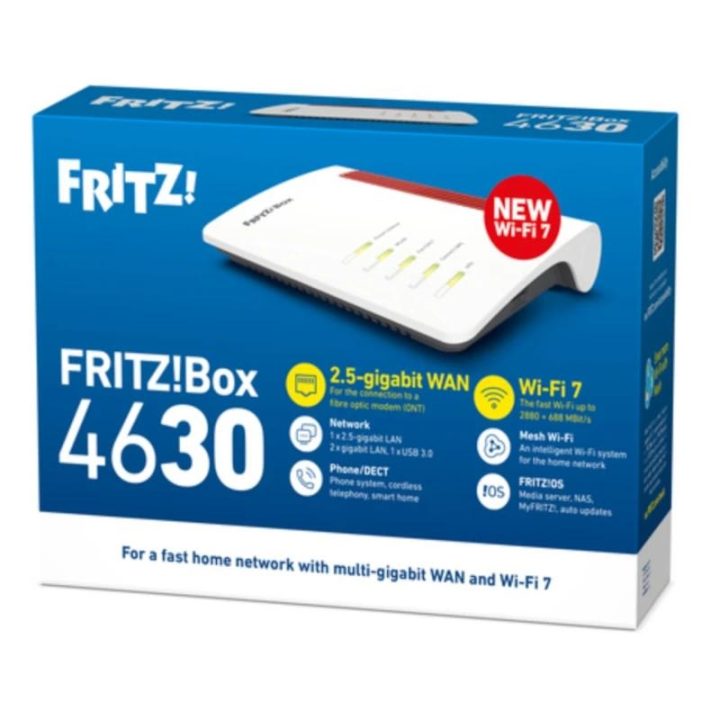 FRITZ!Box 4630 International Wireless Router 2.5 Gigabit Ethernet…