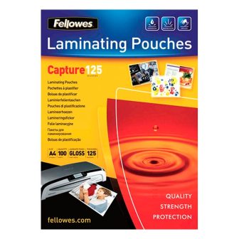 Fellowes Pack of 100 A4 Laminating Pouches (5307407)