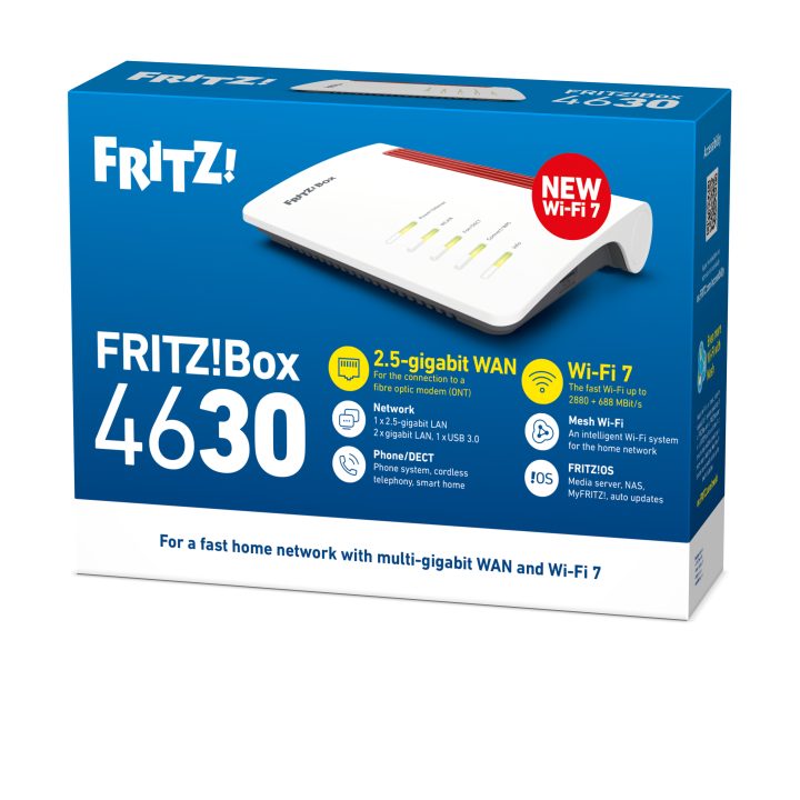 FRITZ!Box 4630 International Wireless Router 2.5 Gigabit Ethernet…