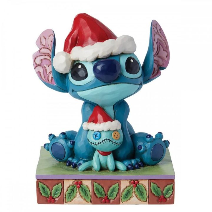 Figura Enesco Disney Santa Stitch com Scrump (6015007)