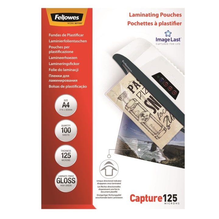 Fellowes Pack of 100 A4 Laminating Pouches (5307407)