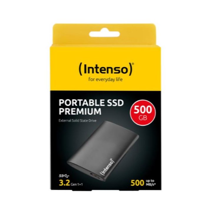 Intenso Premium Edition Black 500GB USB 3.2 External Solid State…