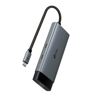 TP-Link UH5020C hub de interfaz USB Tipo C 5000 Mbit/s Gris