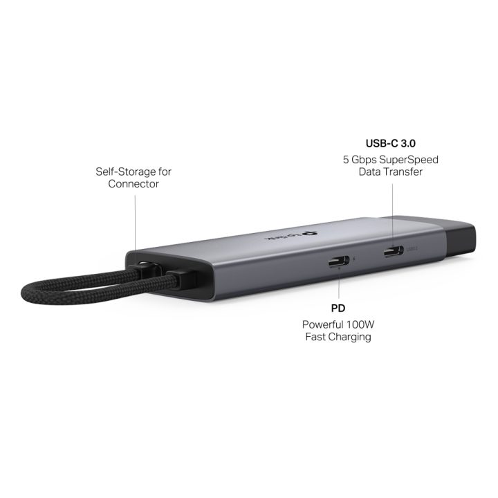 TP-Link UH5020C USB Type-C Interface Hub 5000 Mbit/s Gray