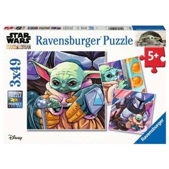 Puzzle Ravensburger the mandalorian: baby yoda 3X49 (5241)