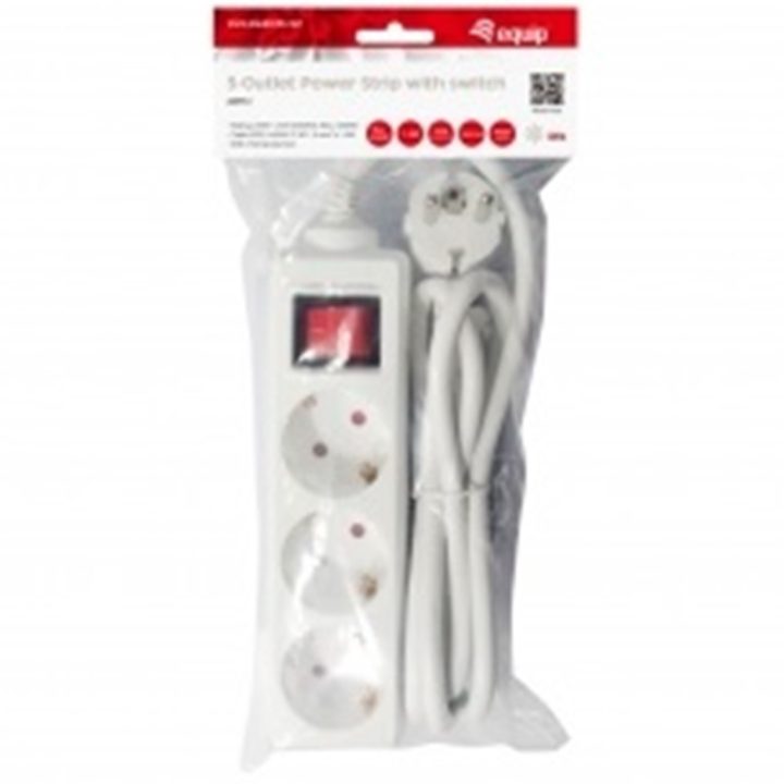 Equip 245551 base múltiple 1,5 m 3 salidas AC Interior Blanco