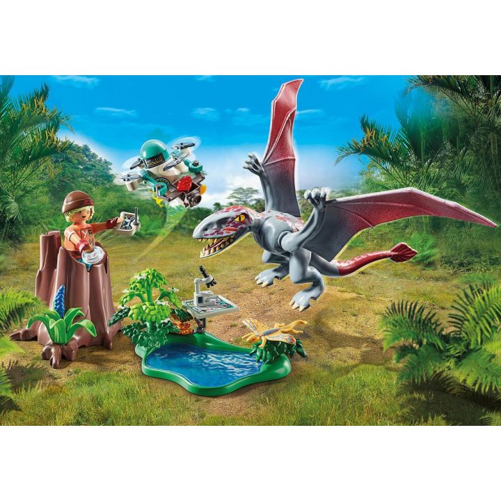 Playmobil observatório com dimorphodon (71525)