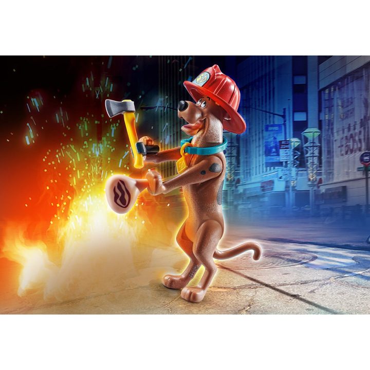 Playmobil Scooby-Doo! Collectible Firefighter Figure (70712)