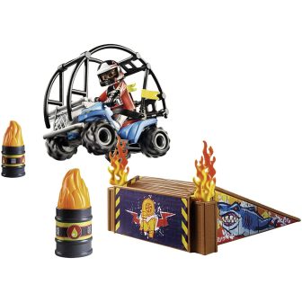 Playmobil starter pack stuntshow quad con rampa de fuego (70820)