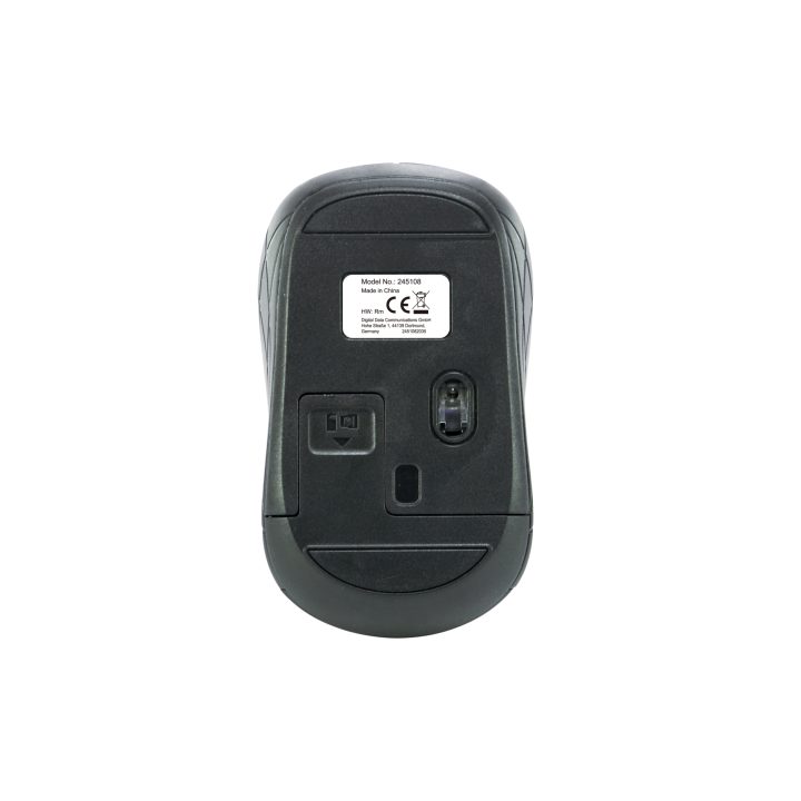 Equip 245108 Ambidextrous Wireless RF Optical Travel Mouse 1600 DPI