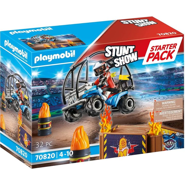 Playmobil Starter Pack Stunt Show Quad with Fire Ramp (70820)