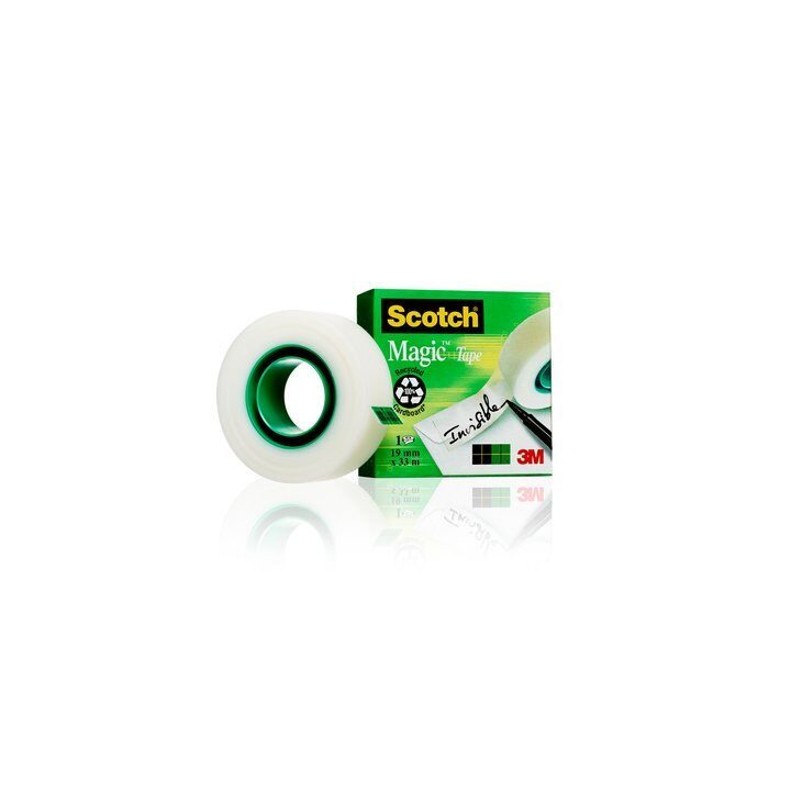 Scotch Rolo de fita invisível 19mm x 33m caixa de cartão 810/1933…