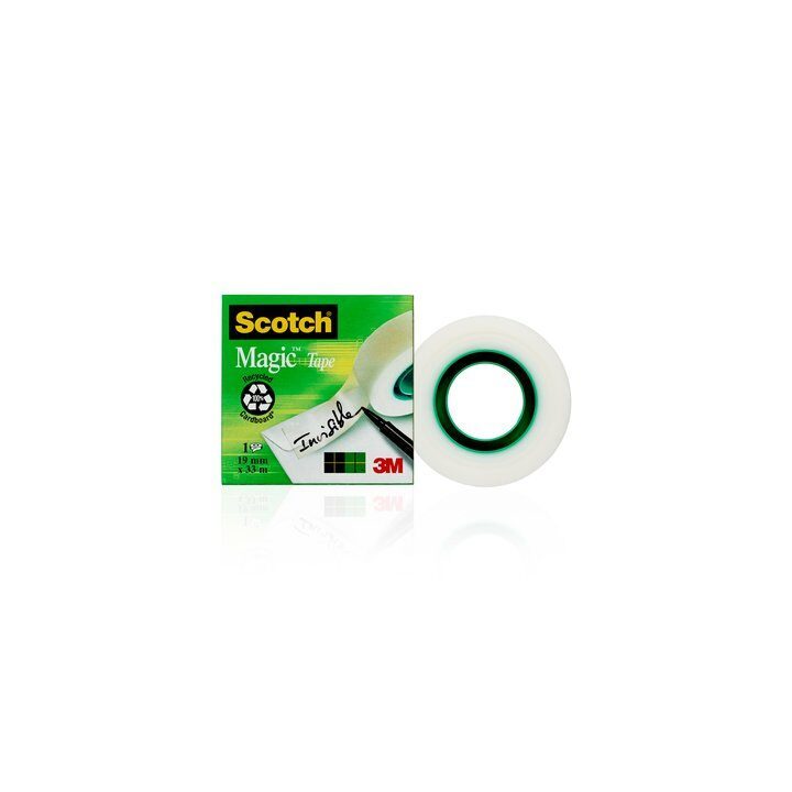 Scotch Invisible Tape Roll 19mm x 33m Cardboard Box 810/1933 Scotch…