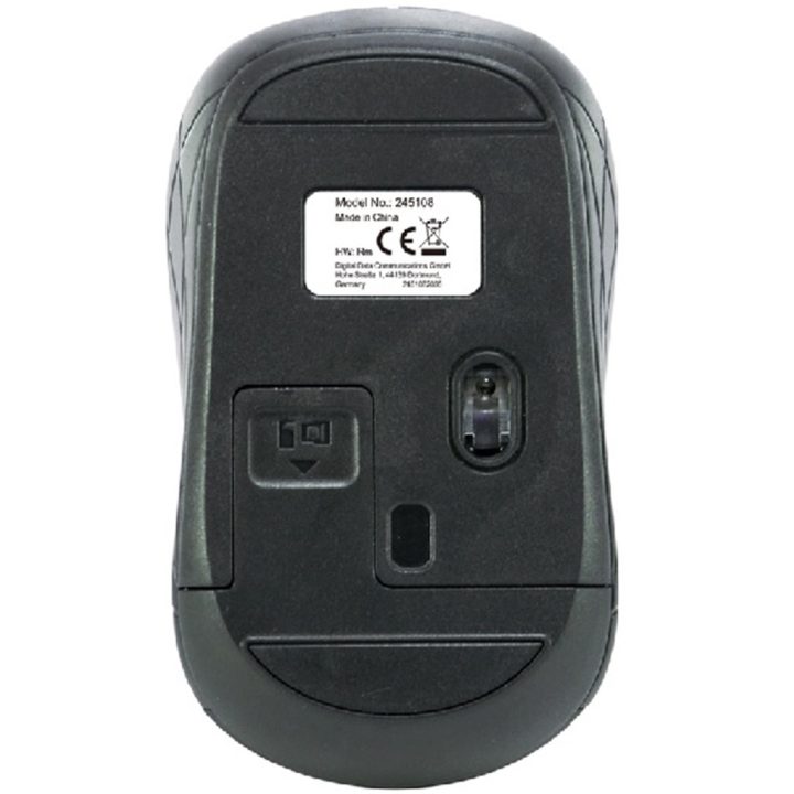 Equip 245108 Ambidextrous Wireless RF Optical Travel Mouse 1600 DPI
