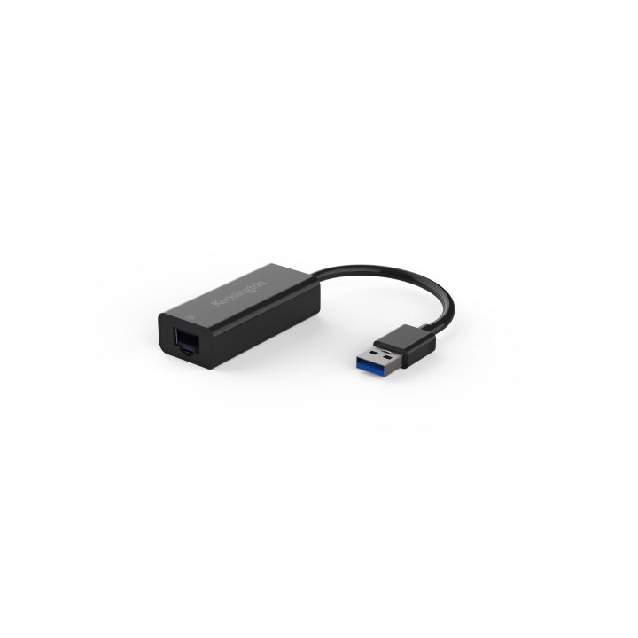 Kensington UA0000E USB-A to Ethernet Adapter: Black