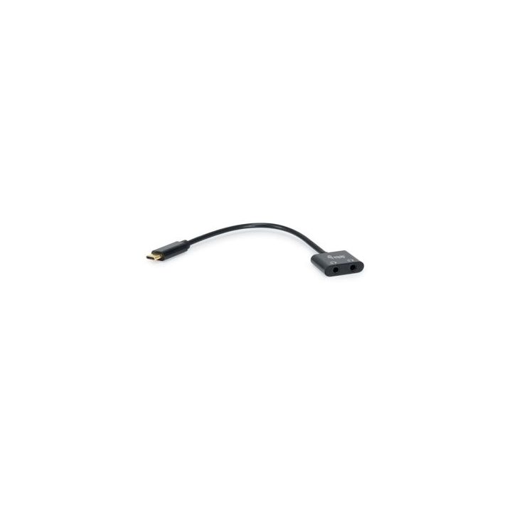 Equip Adaptador DAC de audio USB-C a dual de 3,5 mm