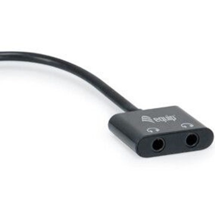 Equip Adaptador DAC de audio USB-C a dual de 3,5 mm
