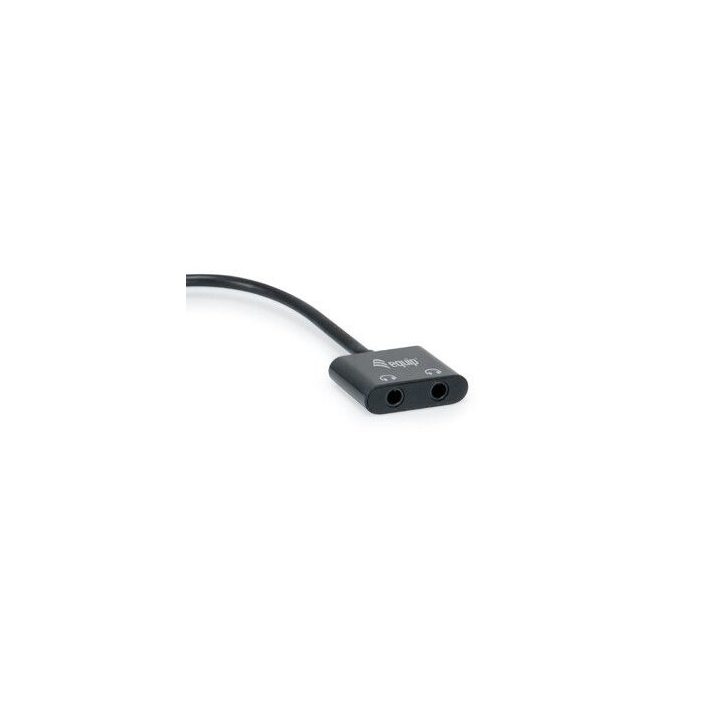 Equip Adaptador DAC de audio USB-C a dual de 3,5 mm