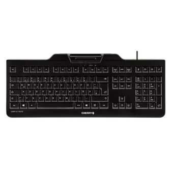 CHERRY KC 1000 SC Office Keyboard USB QWERTY Spanish Black