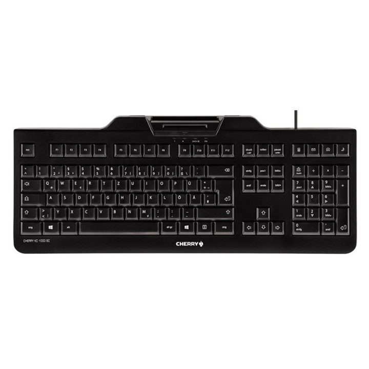 CHERRY KC 1000 SC Office Keyboard USB QWERTY Spanish Black