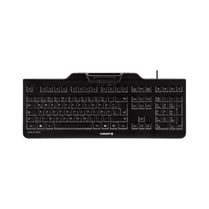 CHERRY KC 1000 SC Office Keyboard USB QWERTY Spanish Black