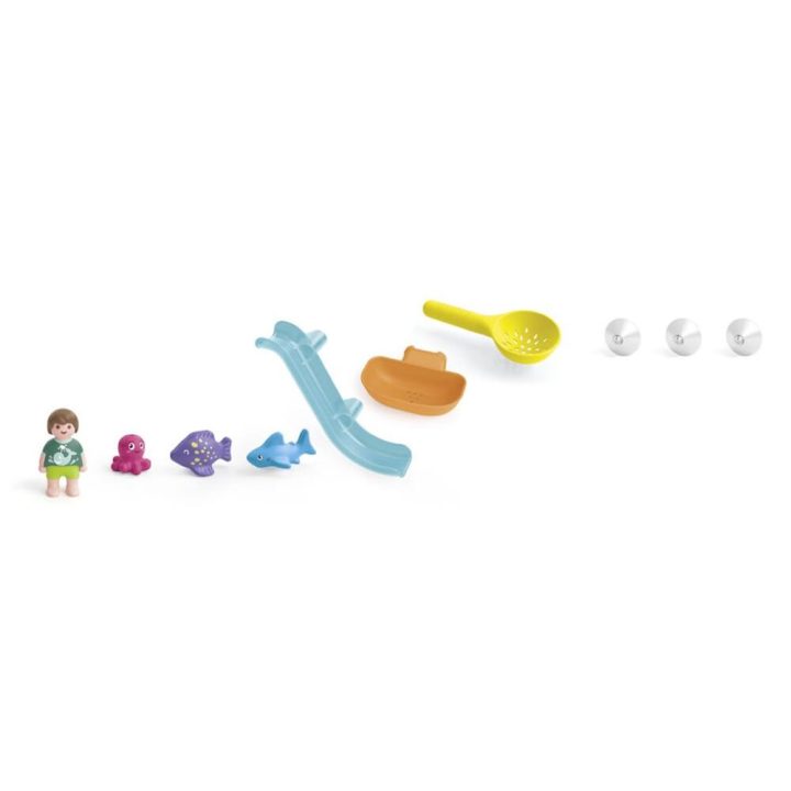 Playmobil junior diversion en la pesca con animales del mar (71689)