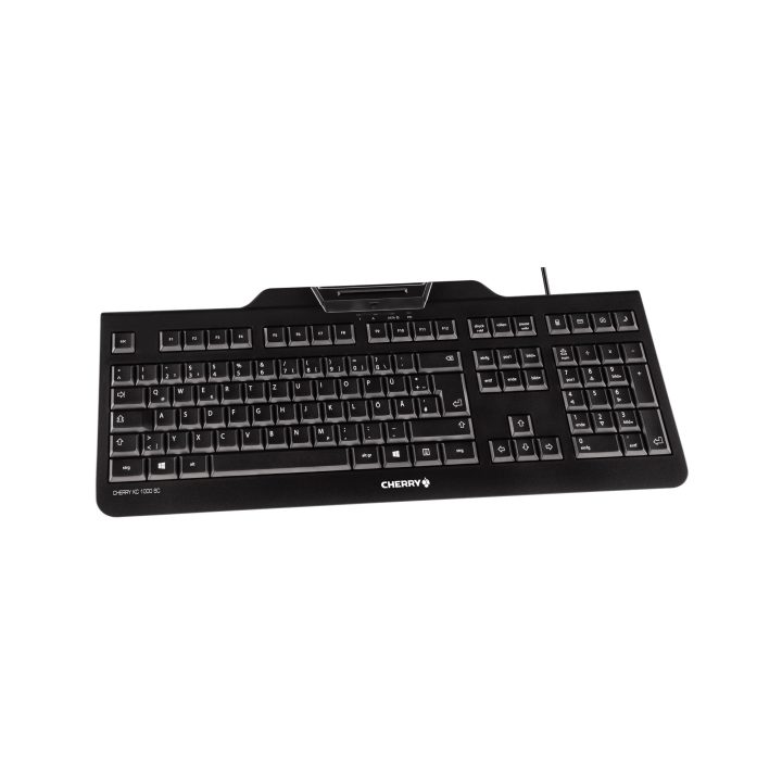 CHERRY KC 1000 SC teclado de escritório USB QWERTY Espanhol Preto