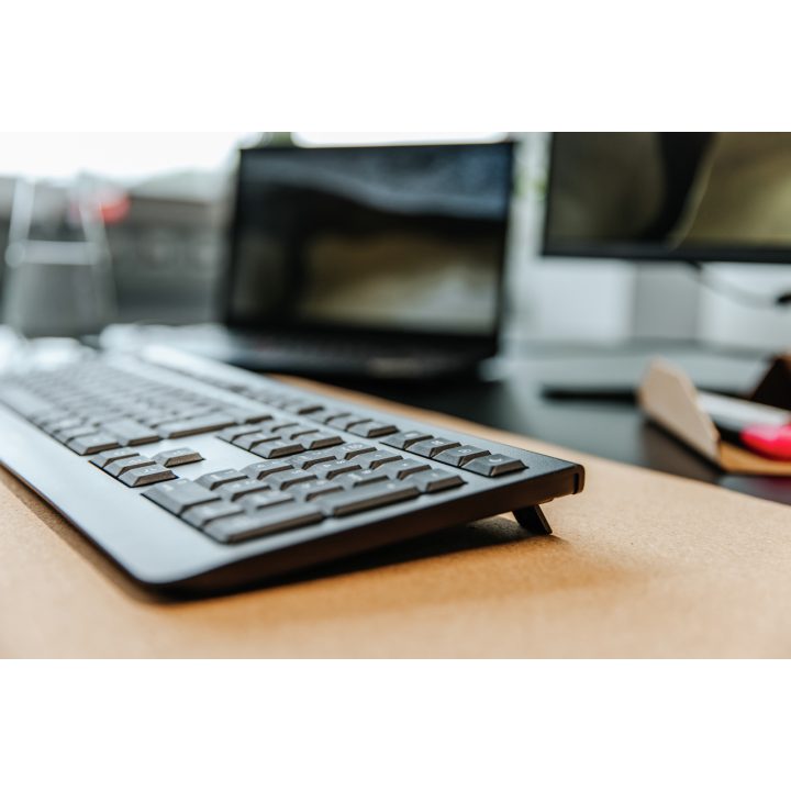 CHERRY KW 3000 Universal RF Wireless Keyboard QWERTY Spanish Black