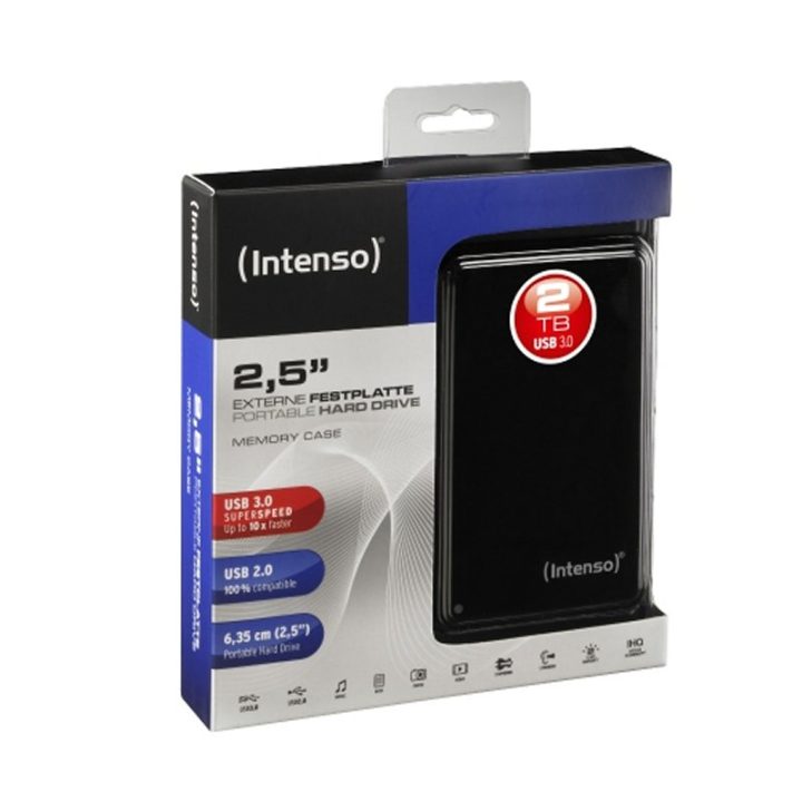 Disco rígido externo HDD Intenso 2TB 2,5 polegadas USB 3.0 (6021580)