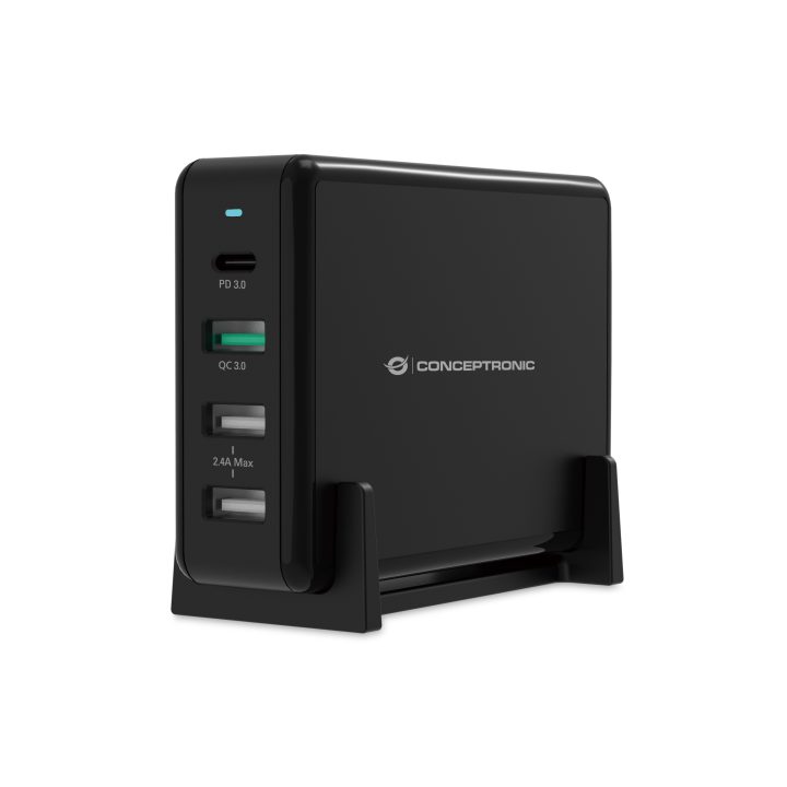 Conceptronic OZUL01B Universal Mobile Device Charger Black AC Fast…