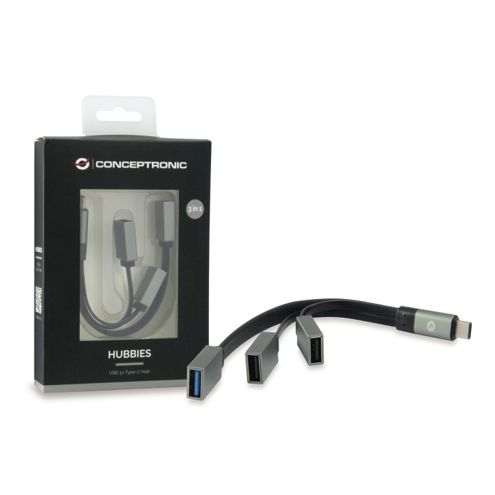Conceptronic HUBBIES01G USB 3.2 Gen 2 (3.1 Gen 2) Type-C Interface…