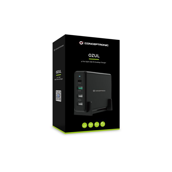 Conceptronic OZUL01B carregador de telemóvel Universal Preto Corrente…