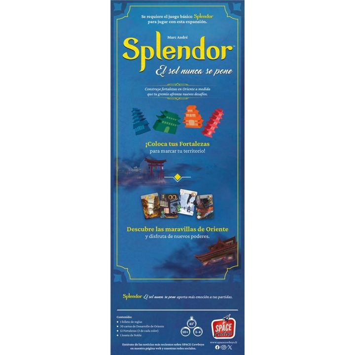 Asmodee Splendor Board Game Expansion The Sun Never Sets (SCSPL04ES)