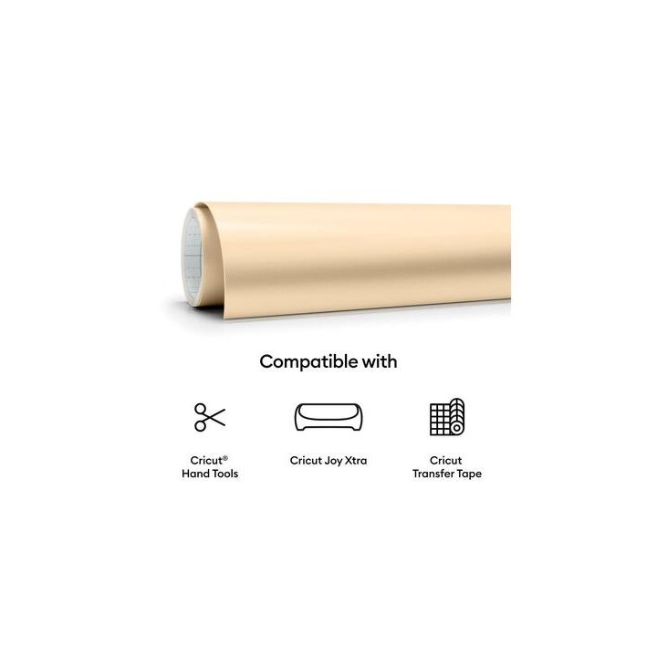 Cricut smart vinyl permanent joy xtra 24,1x91cm (mat champagne)…