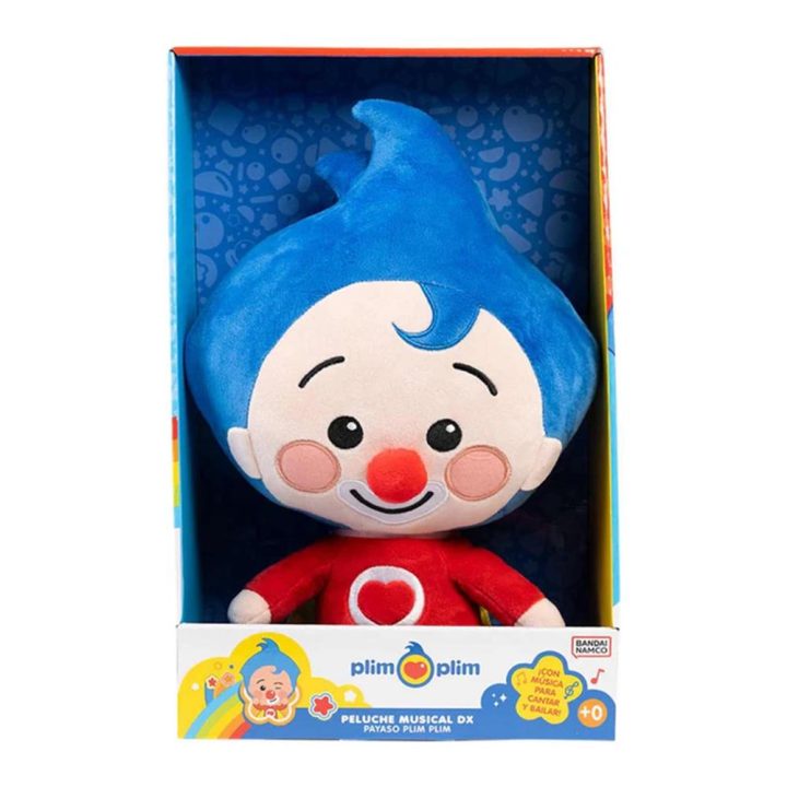 Bandai vermelho Peluche musical dx Palhaço Plim Plim (PL85005)