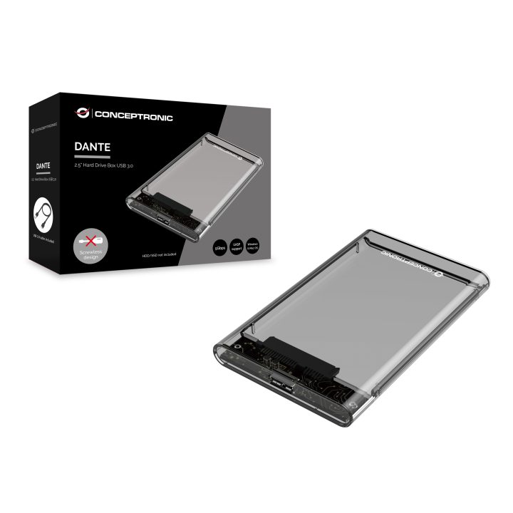 Conceptronic DANTE03T caixa para disco externo Carcaça de disco/SSD…