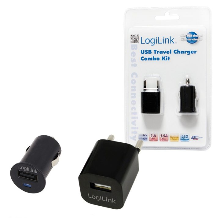 LogiLink PA0076 Car/Indoor Power Adapter and Inverter Black