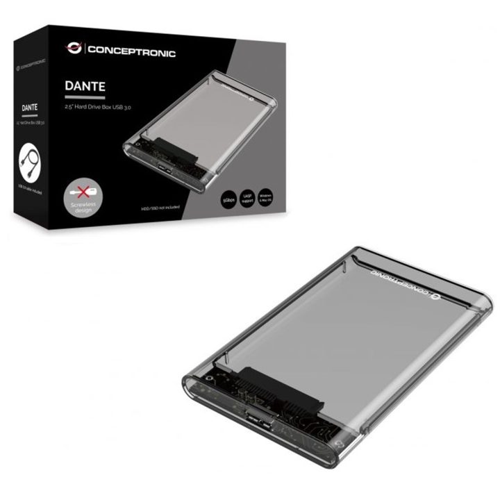 Conceptronic DANTE03T caixa para disco externo Carcaça de disco/SSD…