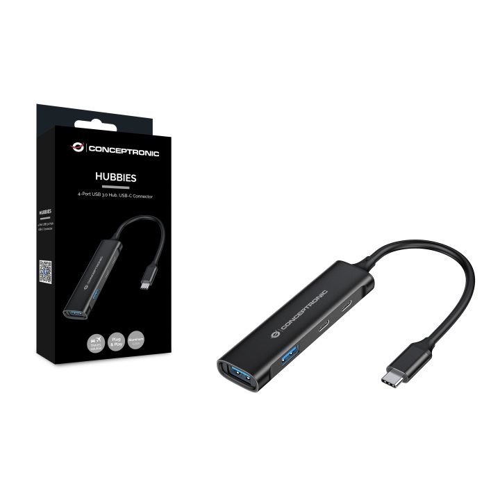 Conceptronic HUBBIES12B hub de interface USB 3.2 Gen 1 (3.1 Gen 1)…