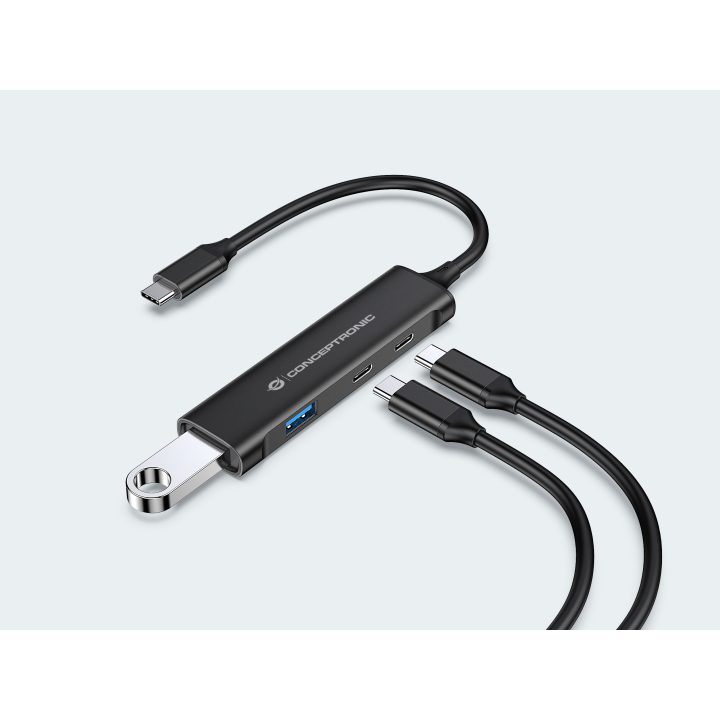 Conceptronic HUBBIES12B USB 3.2 Gen 1 (3.1 Gen 1) Type-C Interface…